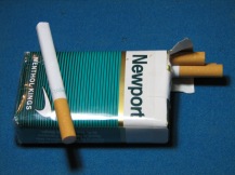 Common artifact found in  the industrial era (~1960 to 2013 AD).  By the 1960's filtered cigarettes became popular, largely because they were seen as a healthier alternative to non-filtered cigarettes (which have a less of an impact on the environment).  CIgarette smoking is still common in the region as of this writing.  Consequently, cigarette filters or butts are common in Pittsburgh, along with their stylish packs.